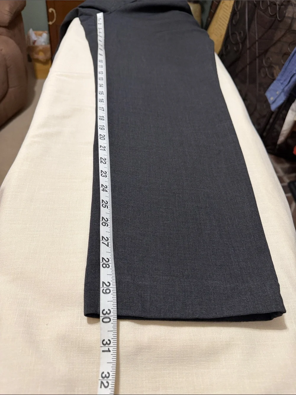 Talbots Women's Gray Straight-Leg Trousers, Side Zipper Entry. Size 16. - Picture 12 of 12